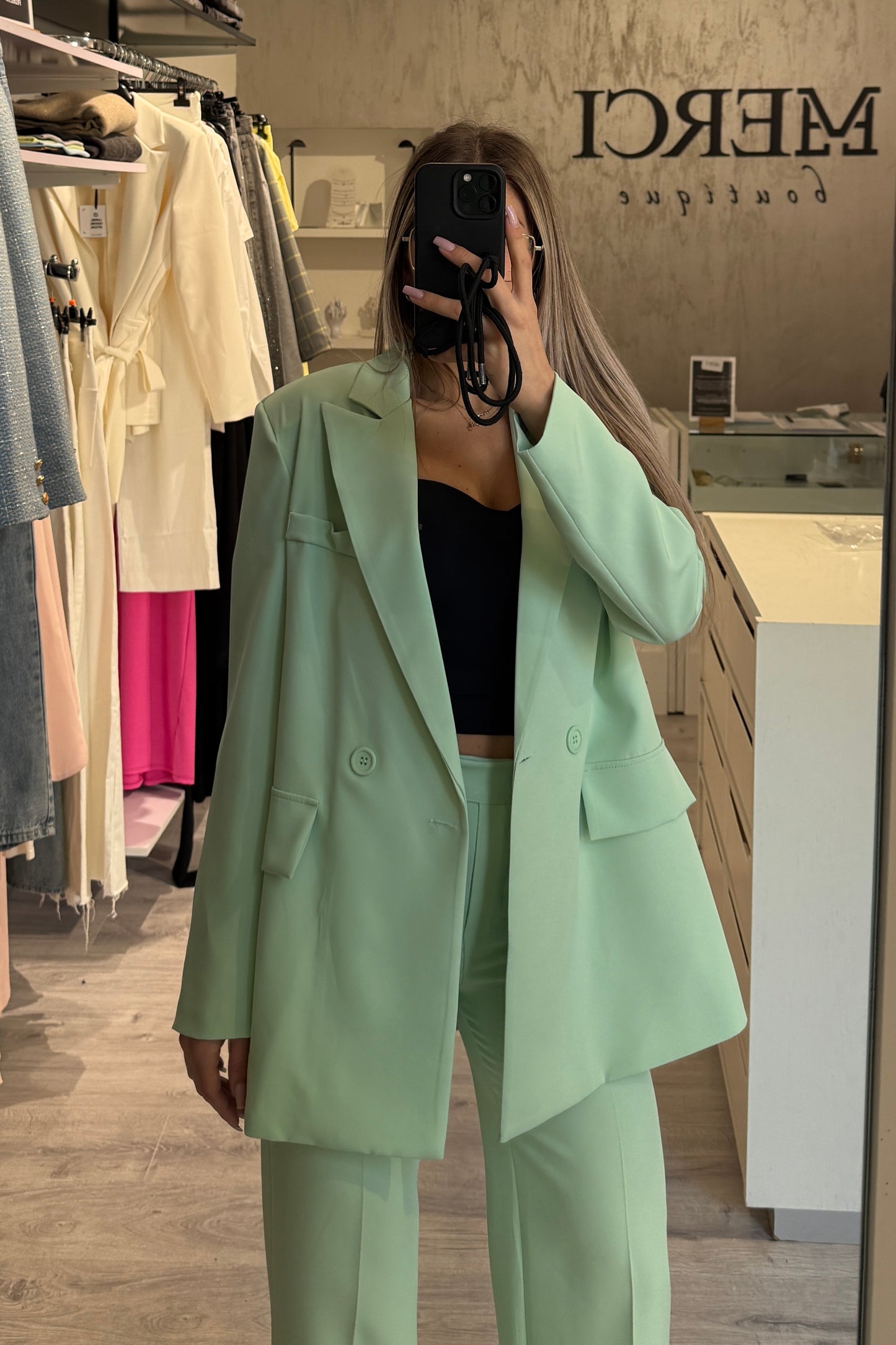 Blazer Doppiopetto menta