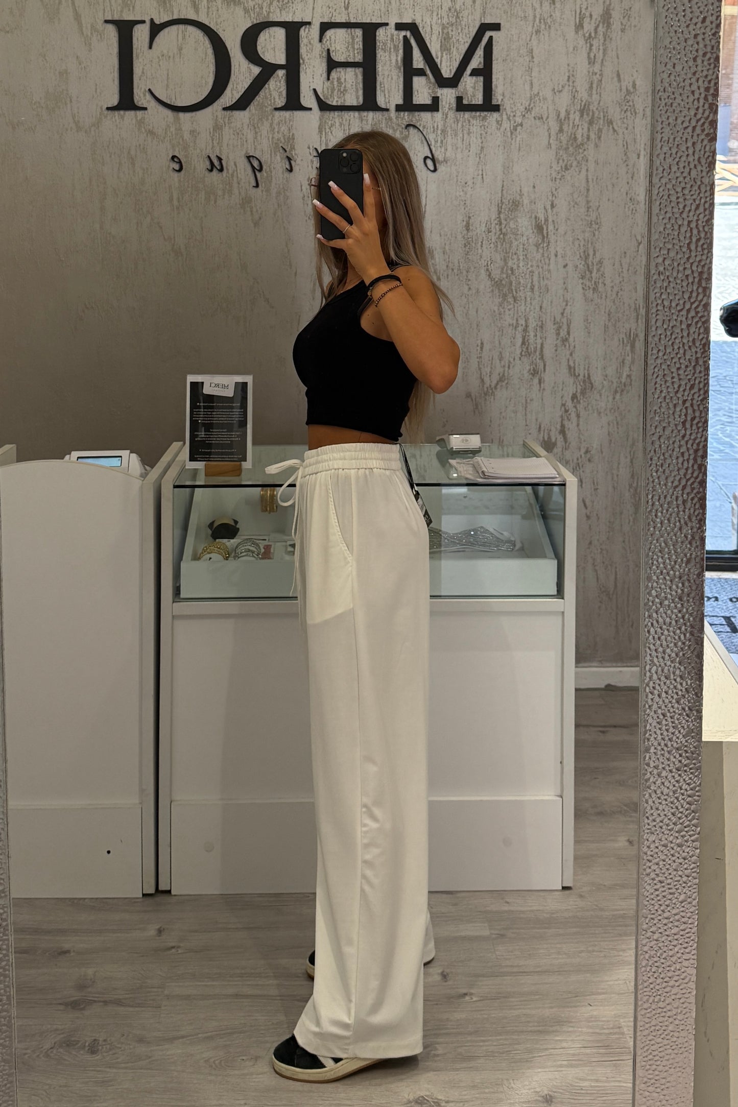 Pantaloni Soft bianco