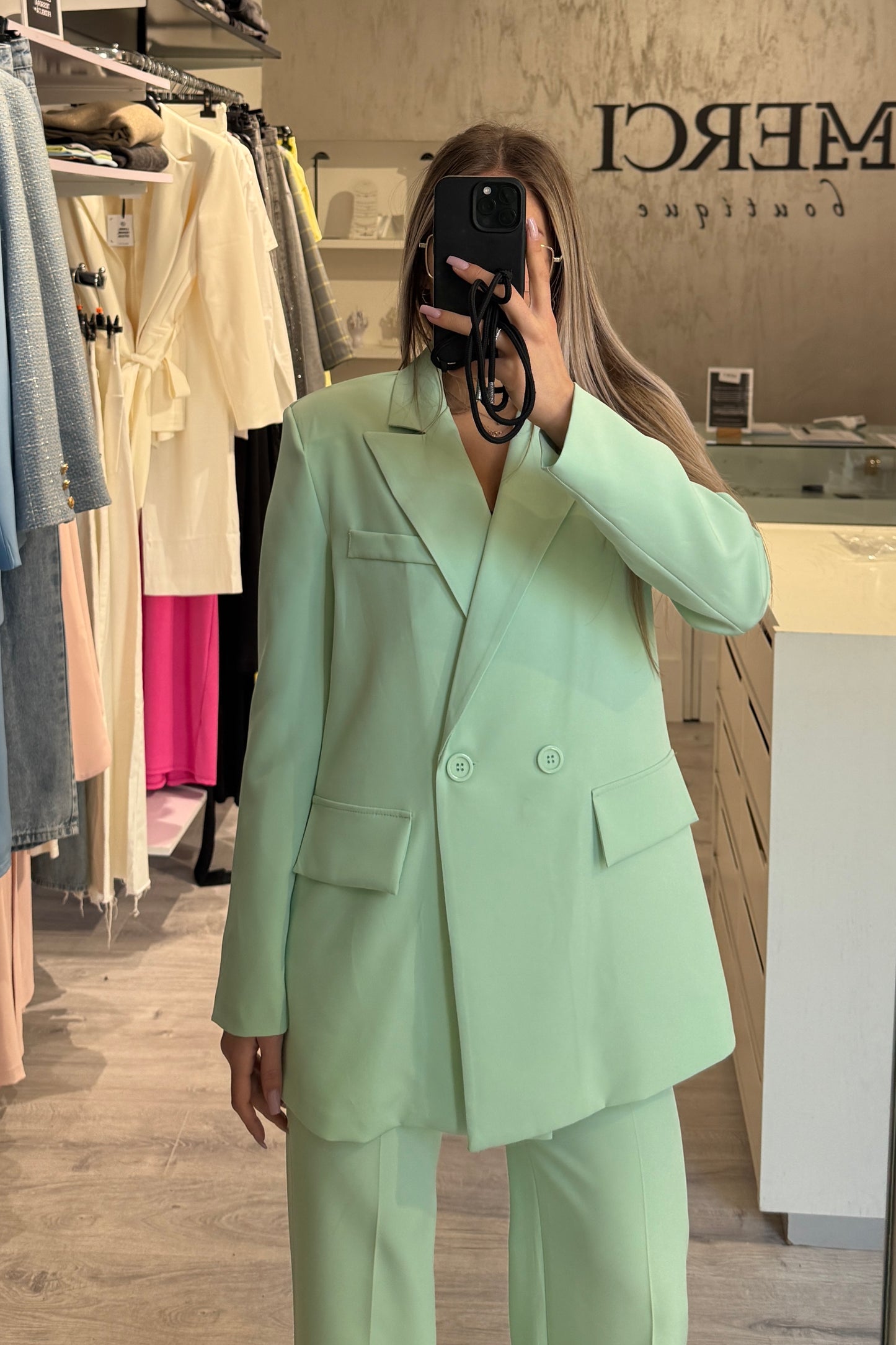 Blazer Doppiopetto menta