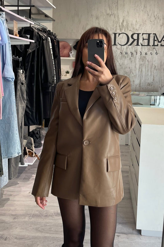 Blazer ecopelle