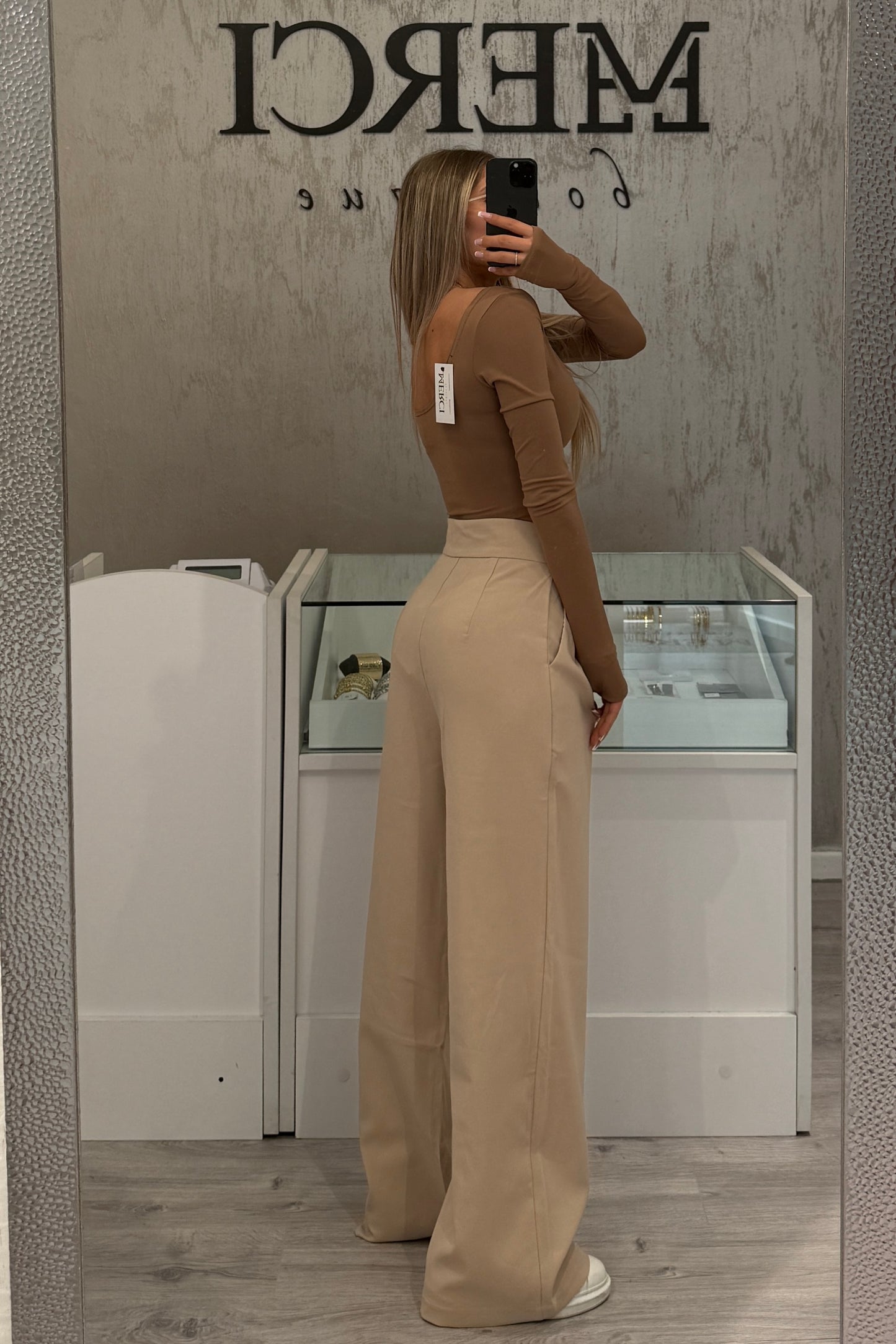 Pantalone Palazzo beige