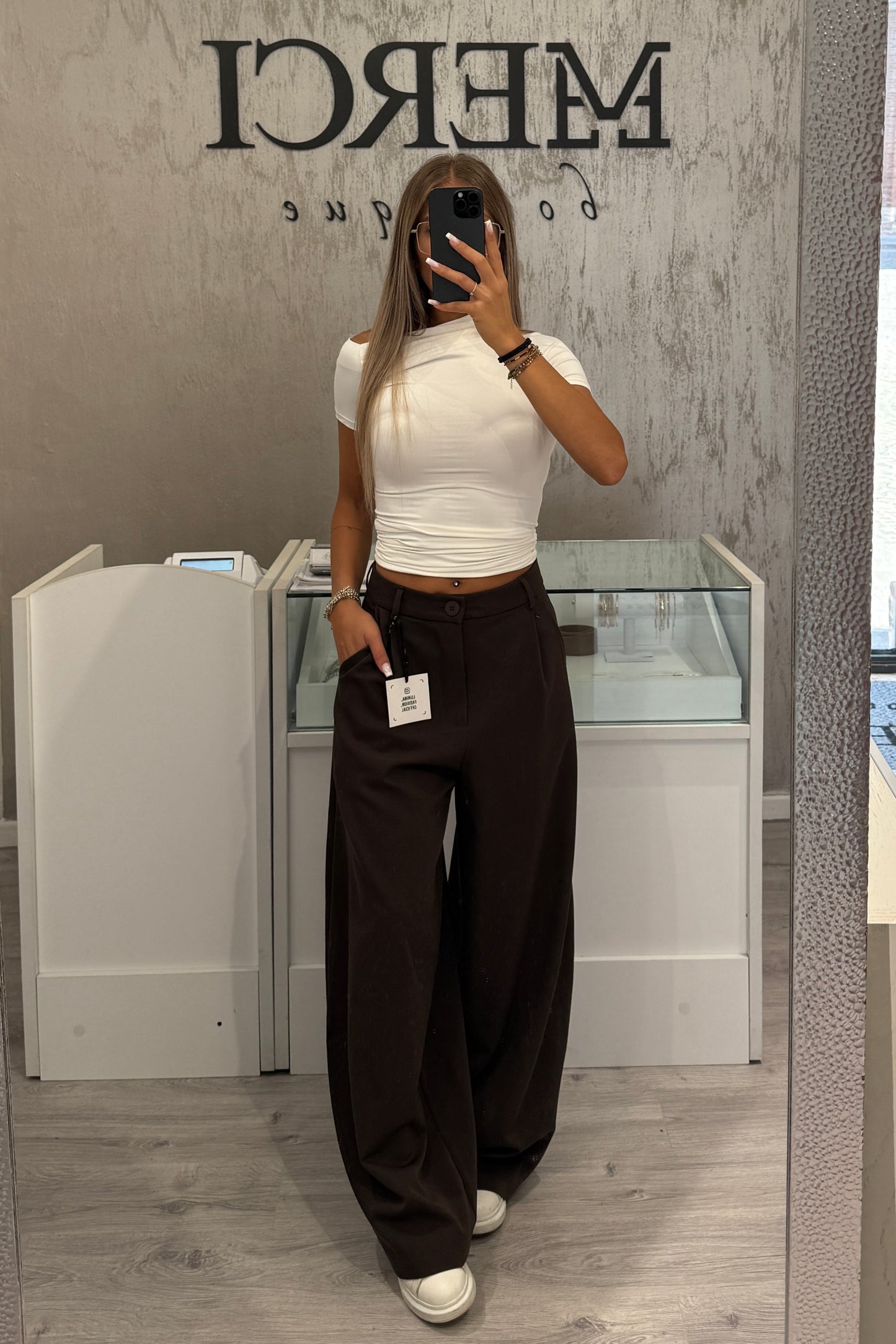 Pantalone Balloon LUMINA marrone