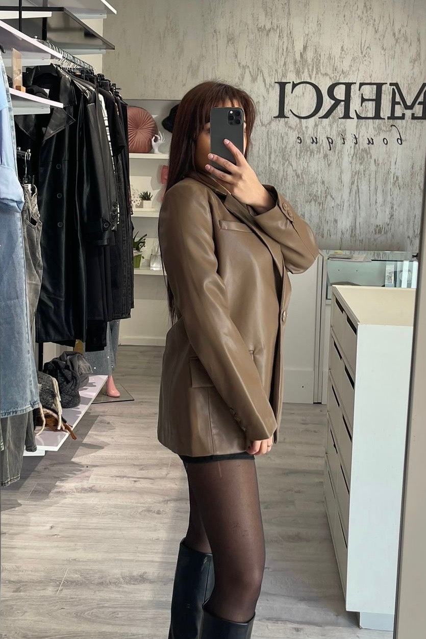 Blazer ecopelle