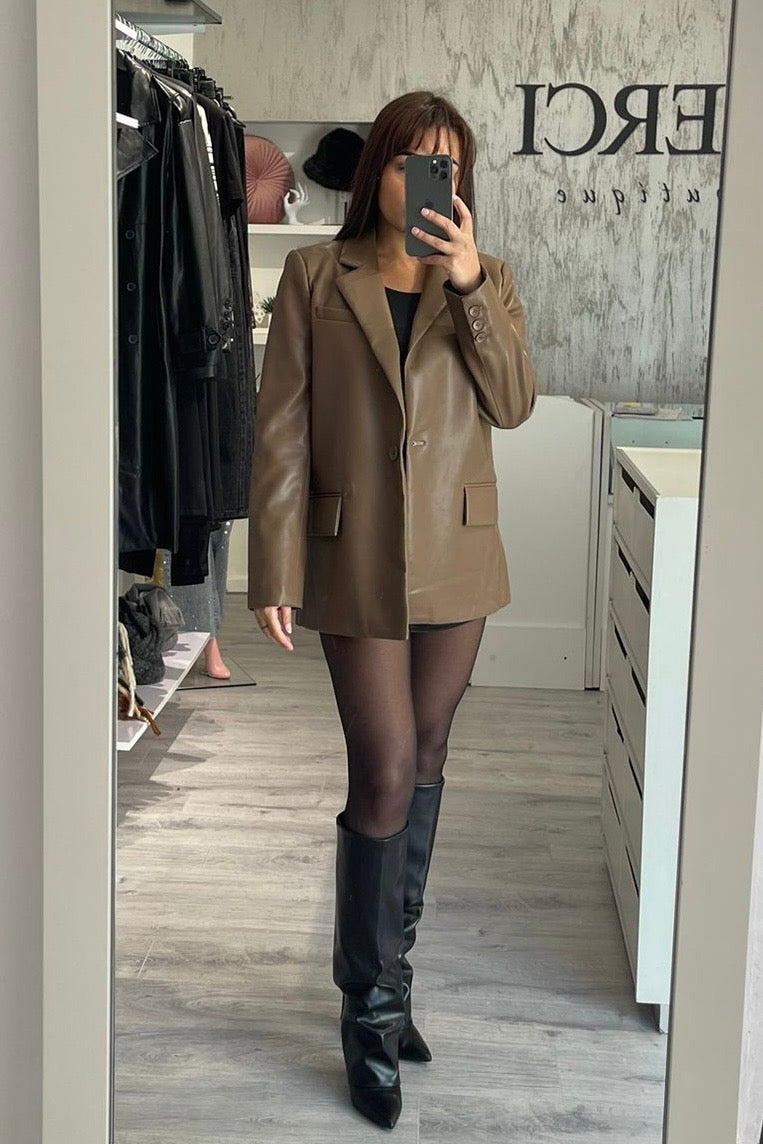 Blazer ecopelle