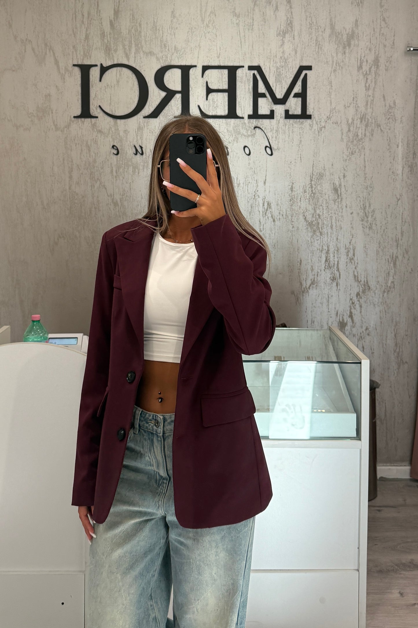 Blazer LUMINA bordeaux