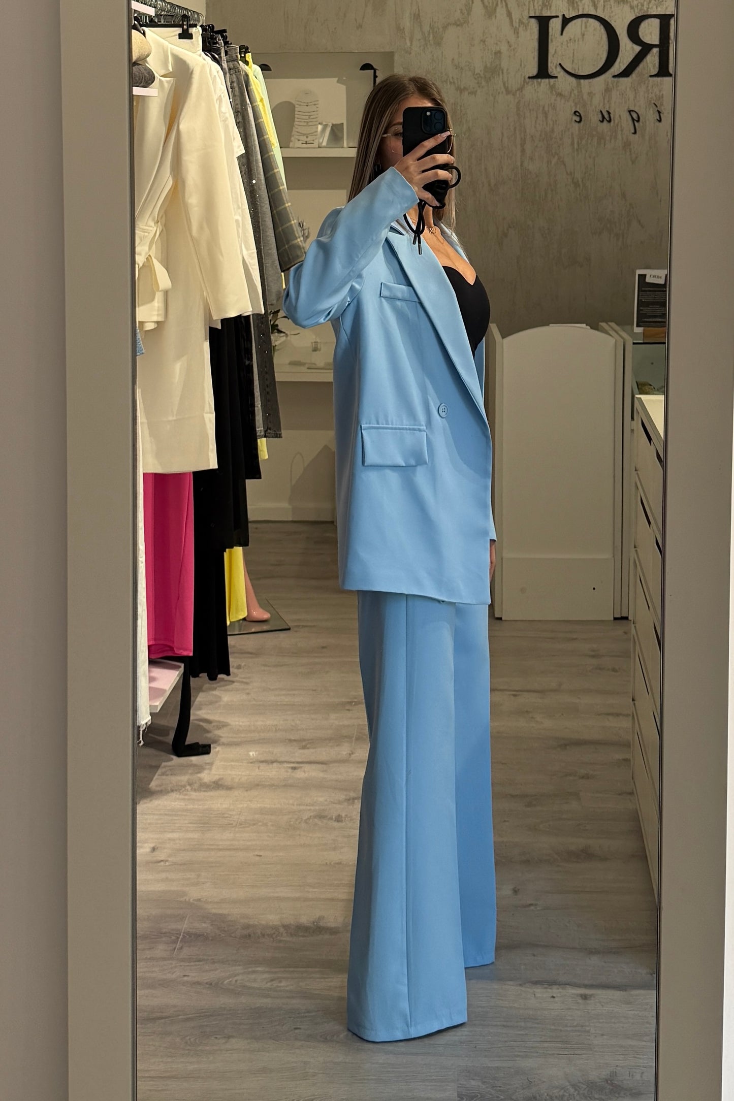 Blazer Doppiopetto celeste