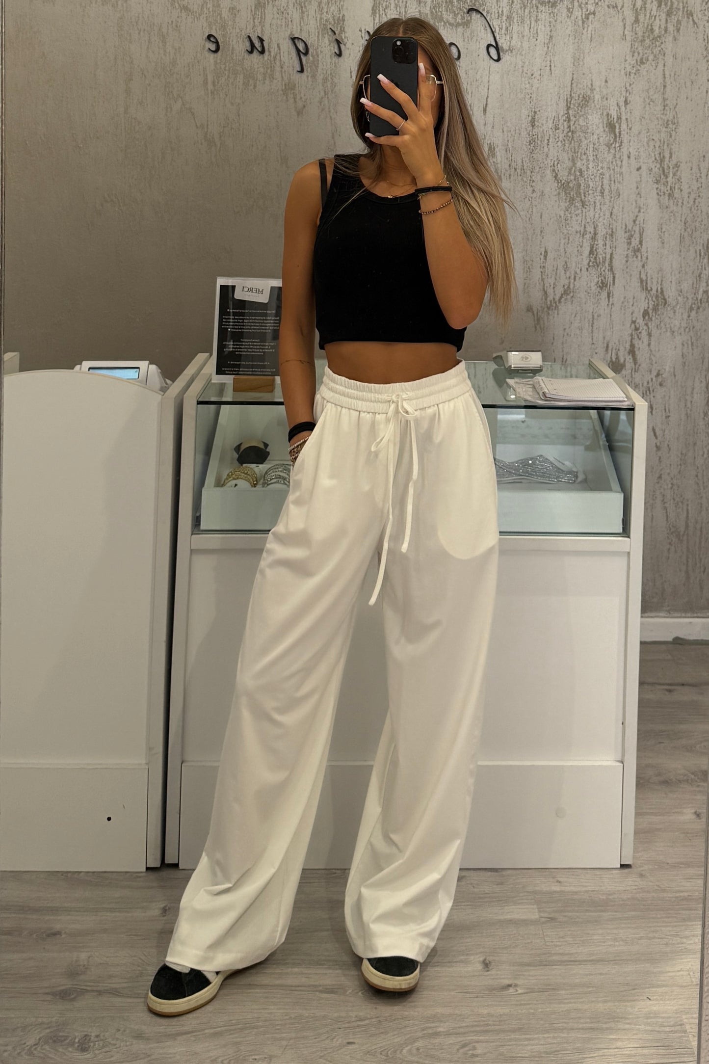 Pantaloni Soft bianco