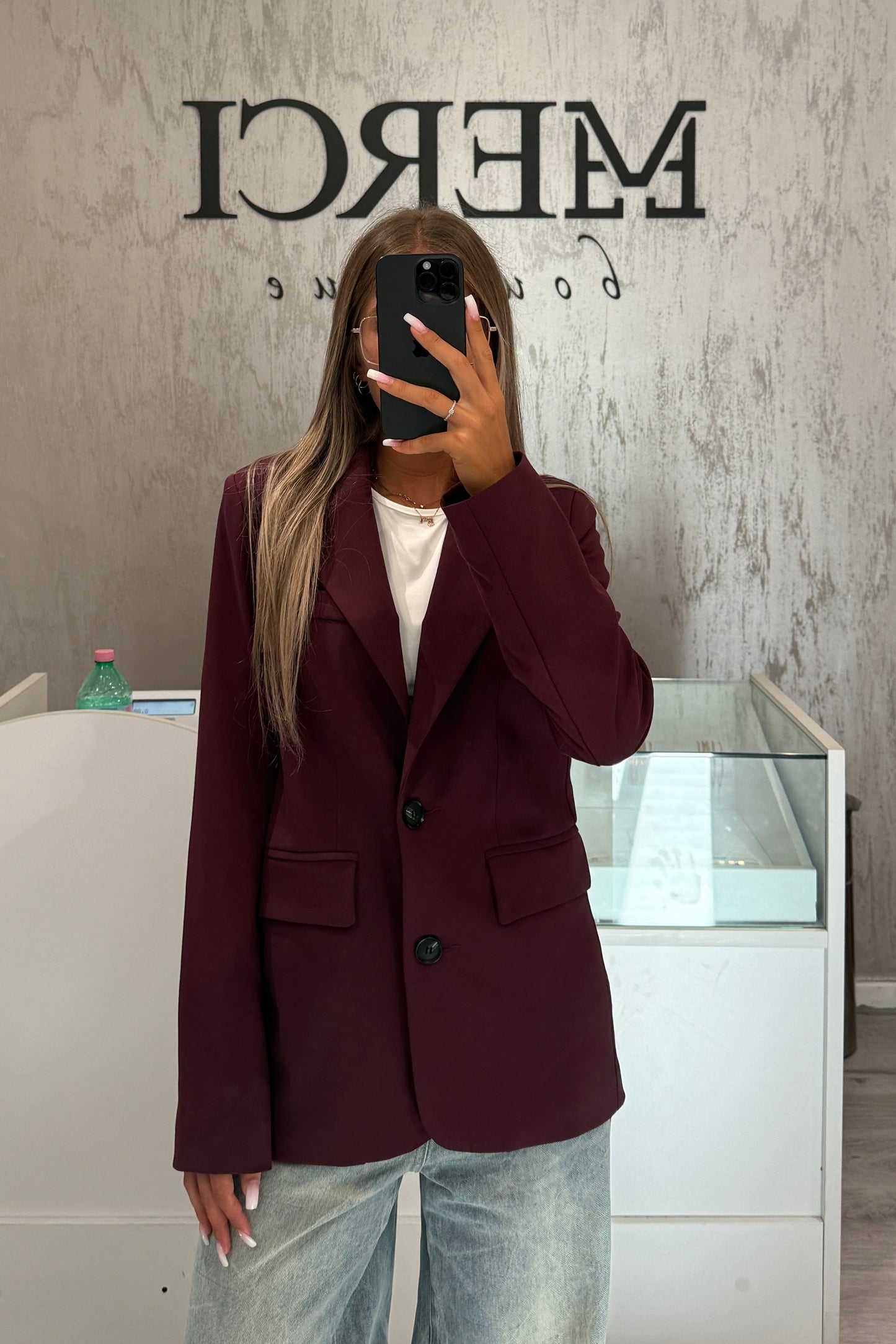 Blazer LUMINA bordeaux