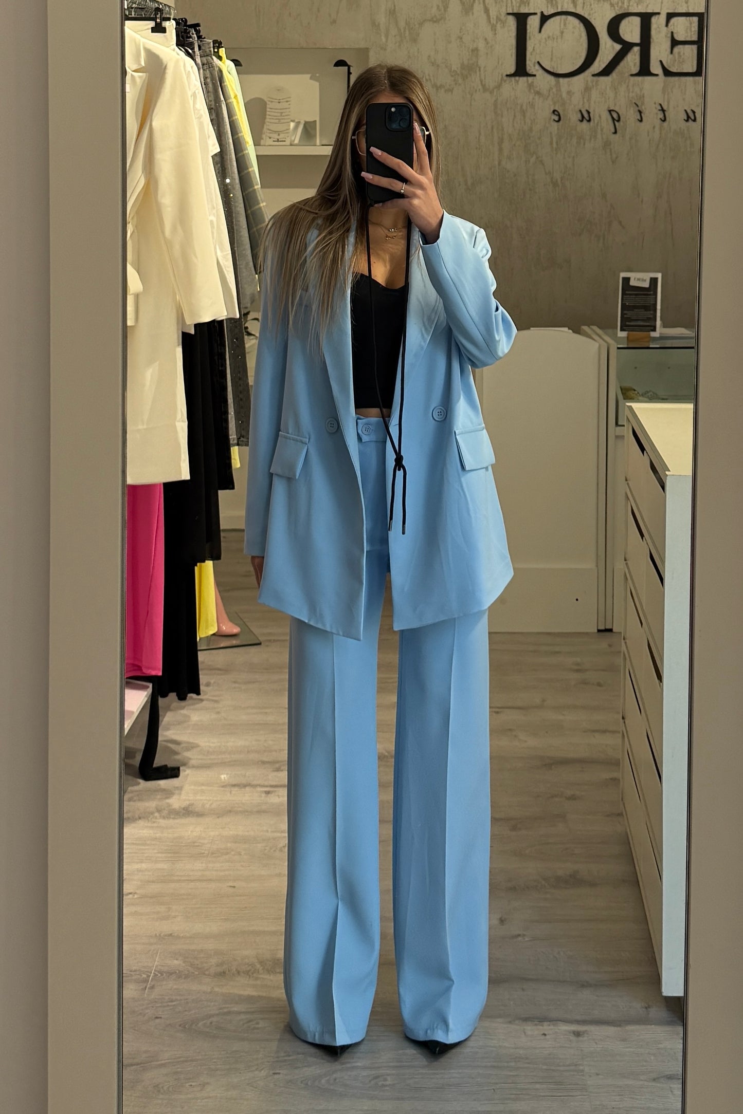 Blazer Doppiopetto celeste
