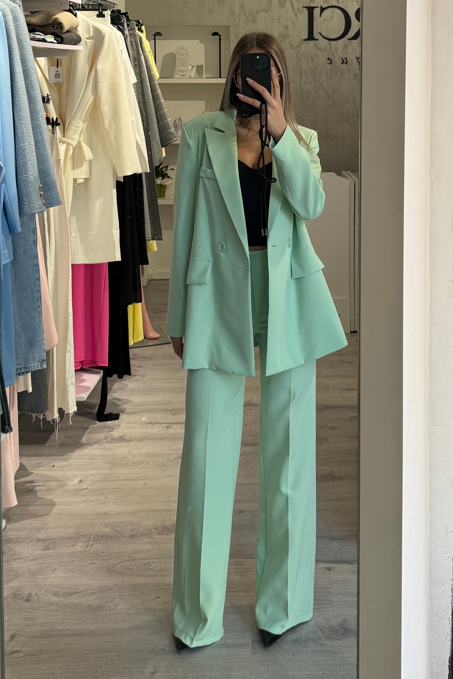 Blazer Doppiopetto menta