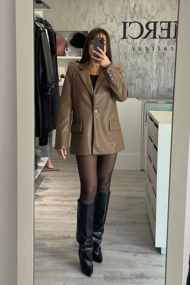 Blazer ecopelle