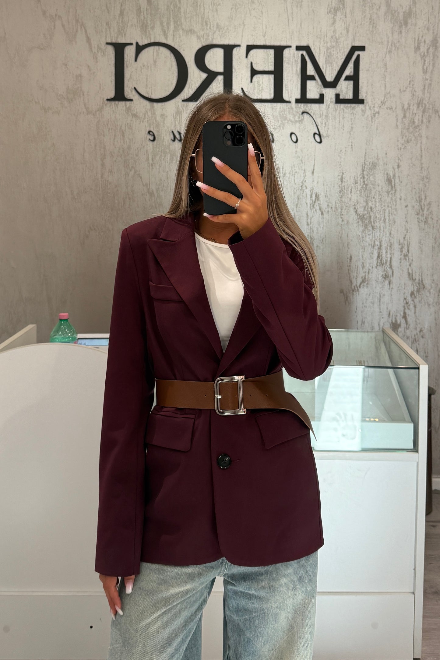 Blazer LUMINA bordeaux