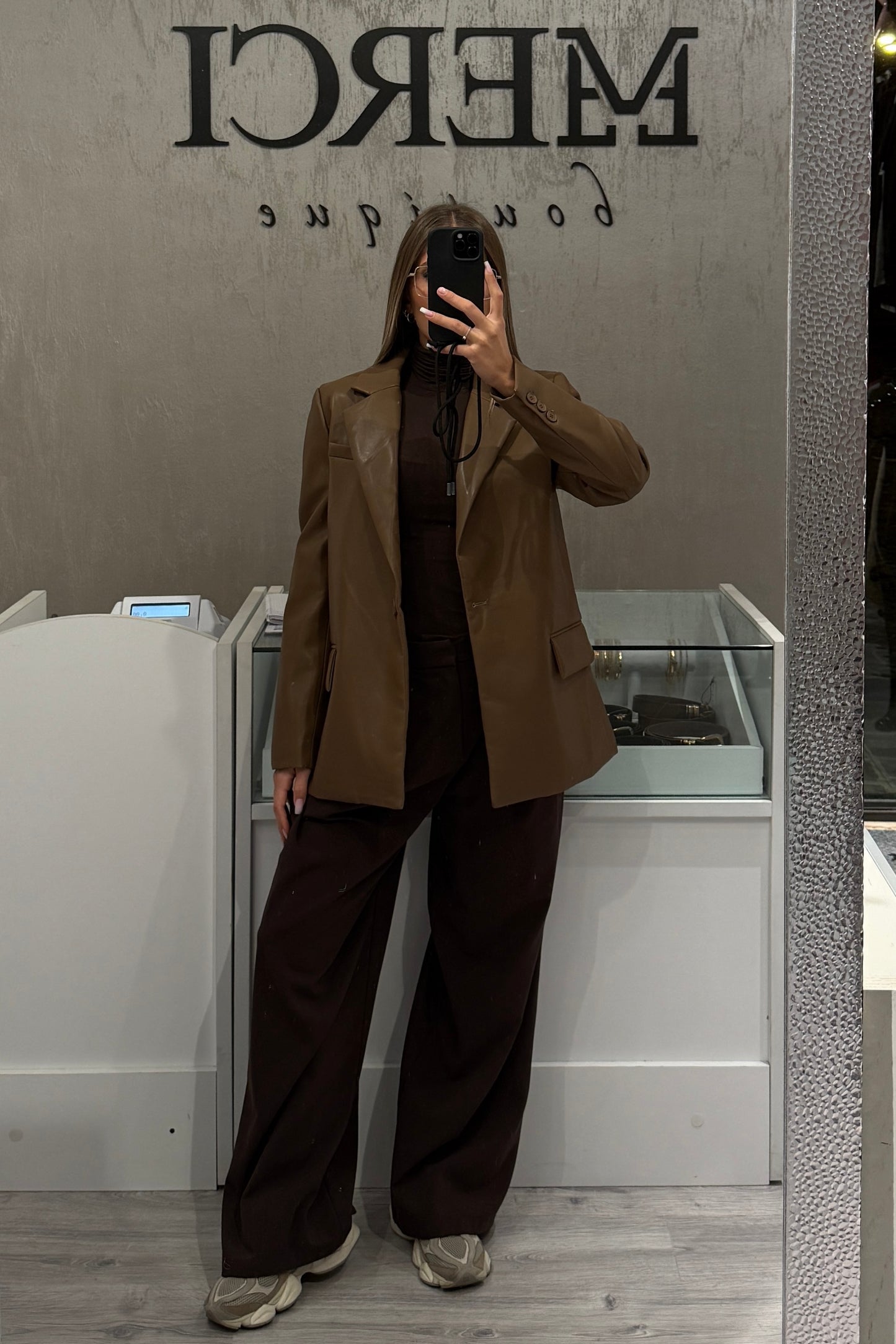 Blazer LUMINA aus Kunstleder