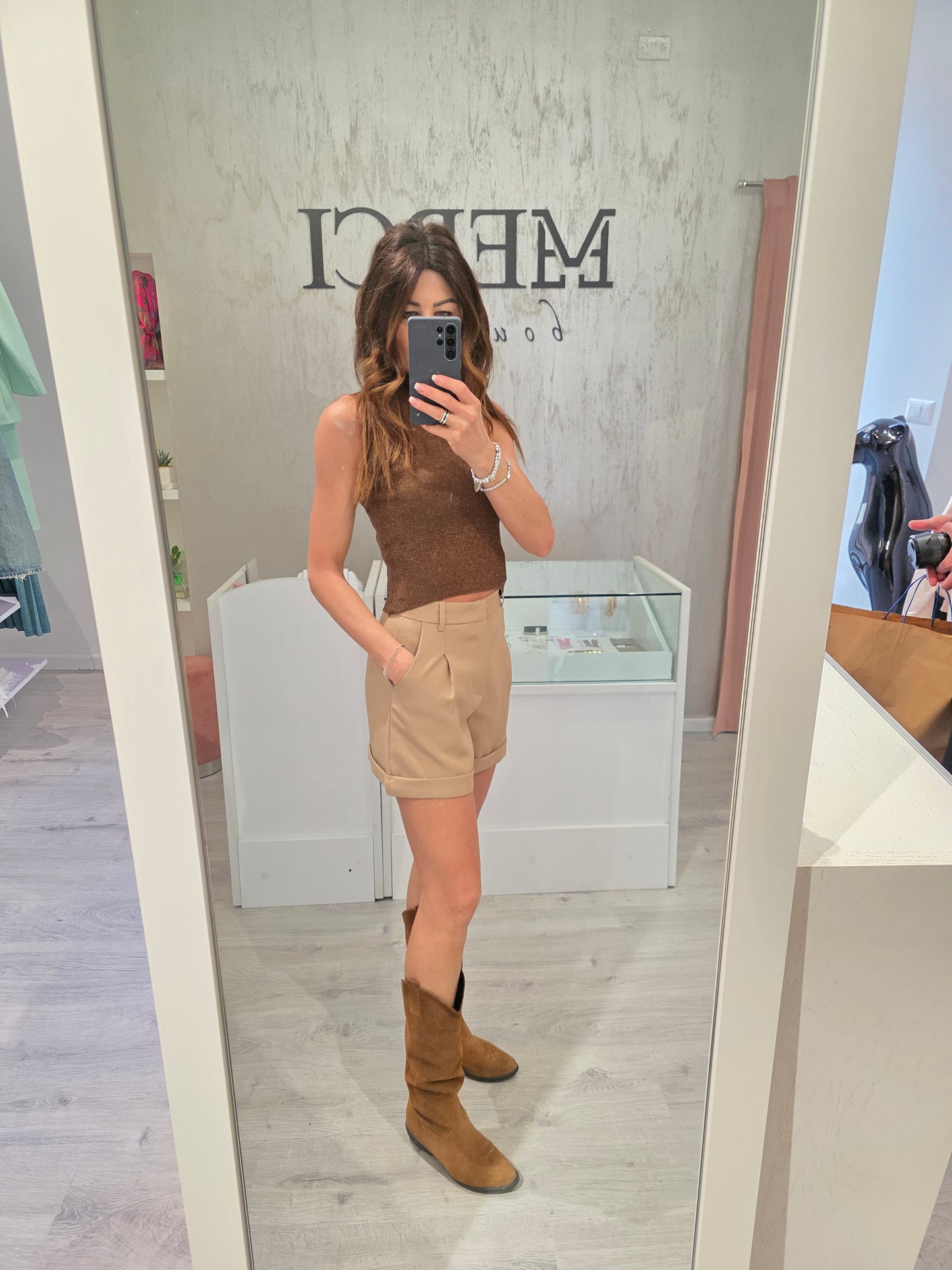Shorts cammello