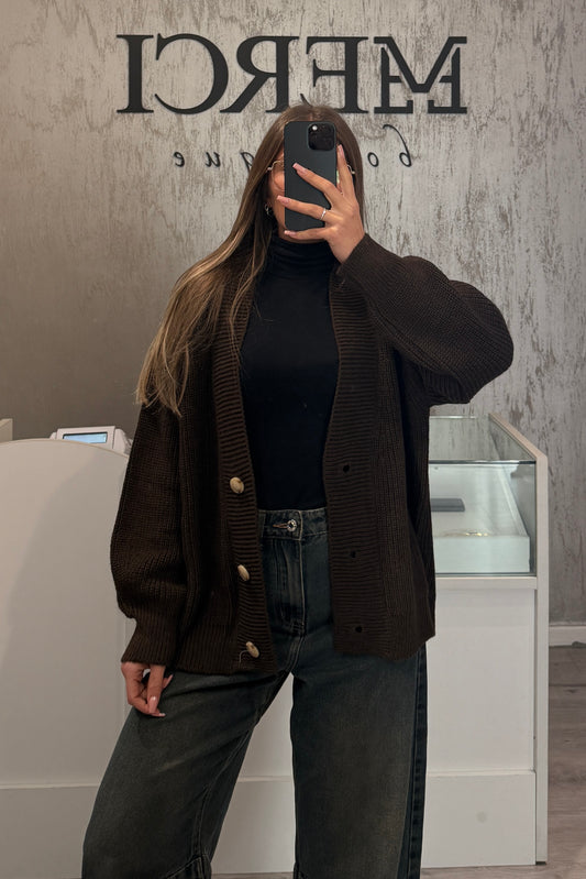 Cardigan LUMINA marrone