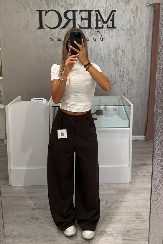 Pantalone Balloon LUMINA marrone