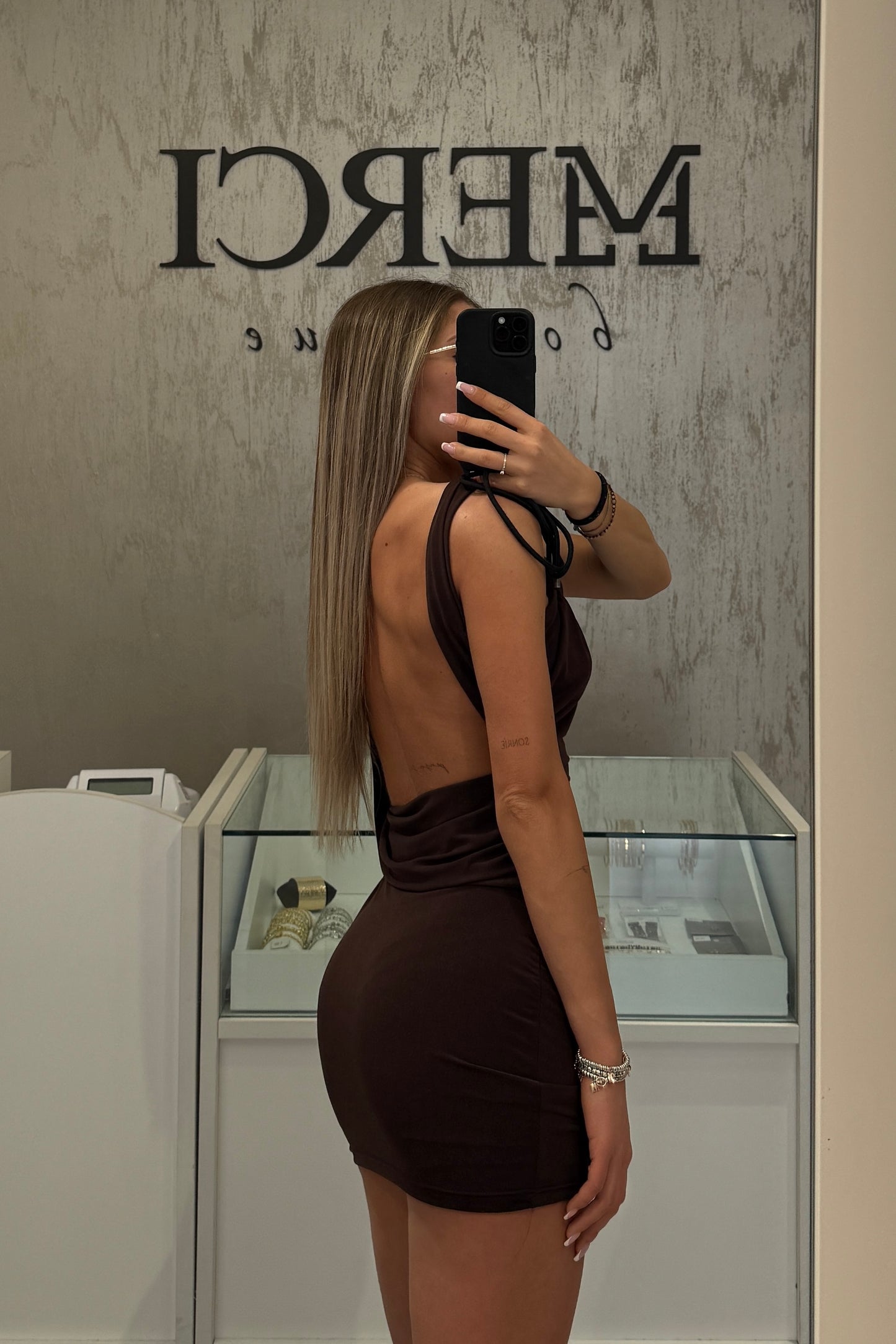 Vestito Hannah marrone