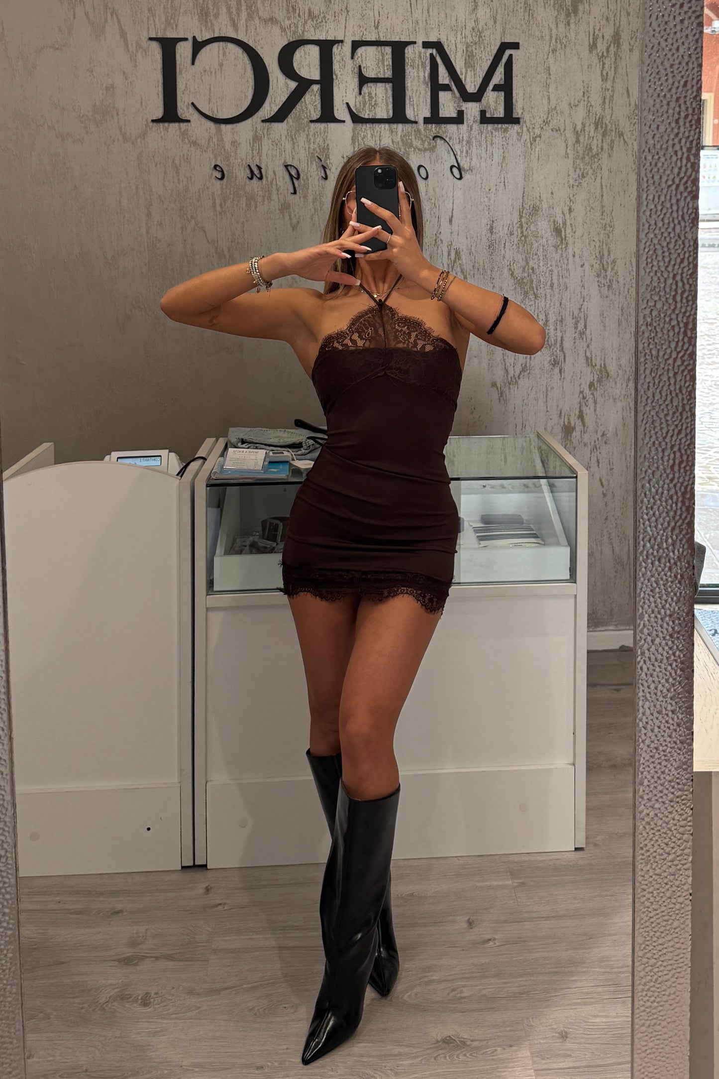 Vestito Isabel marrone