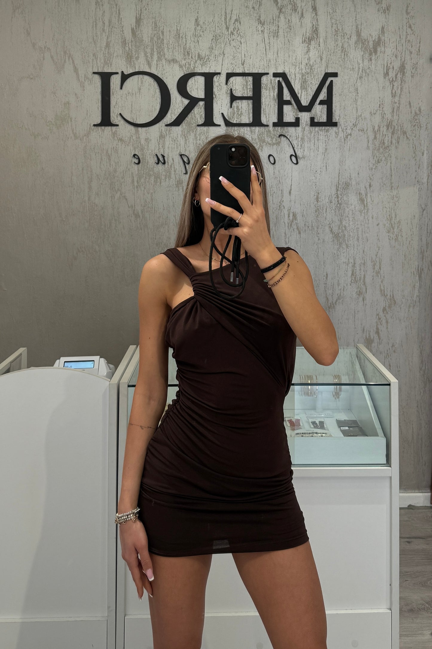 Vestito Hannah marrone