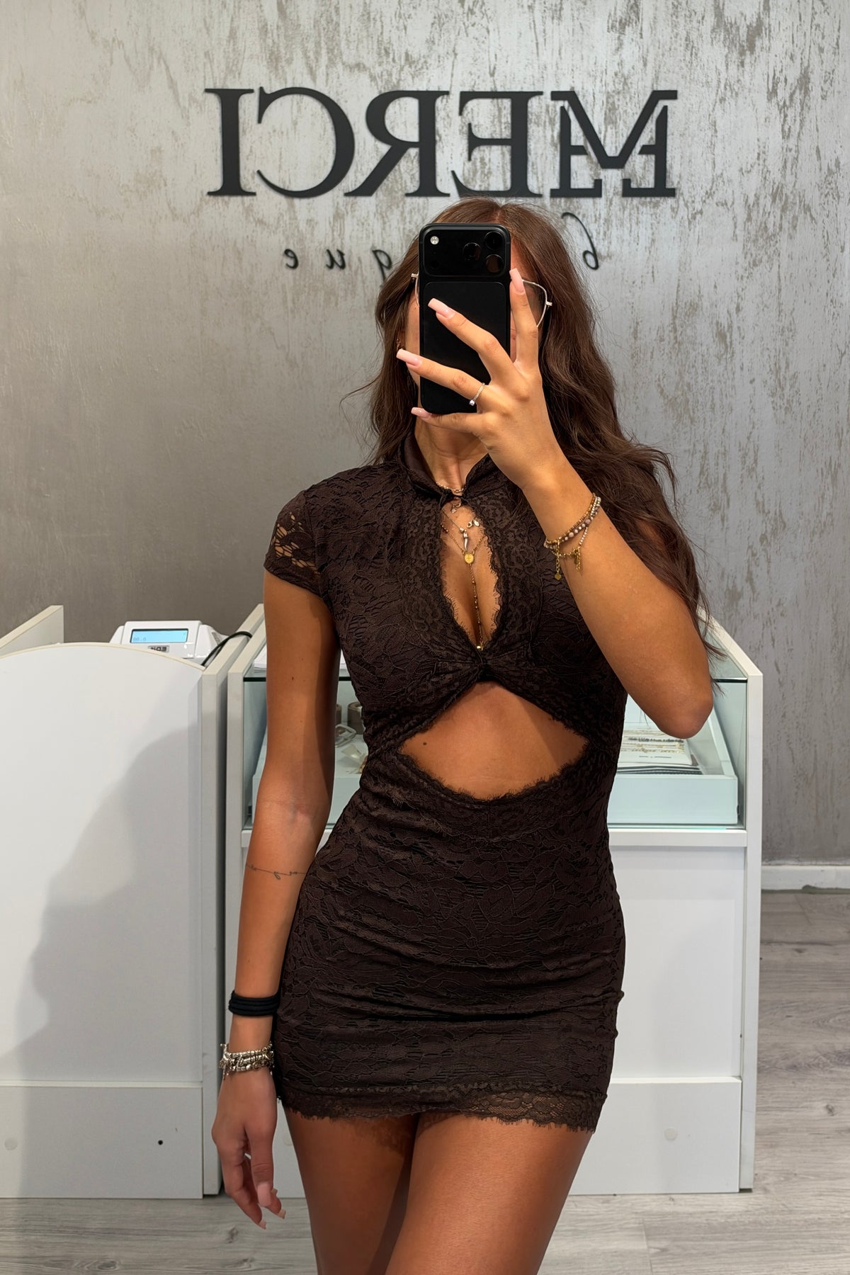 Vestito Zaira marrone