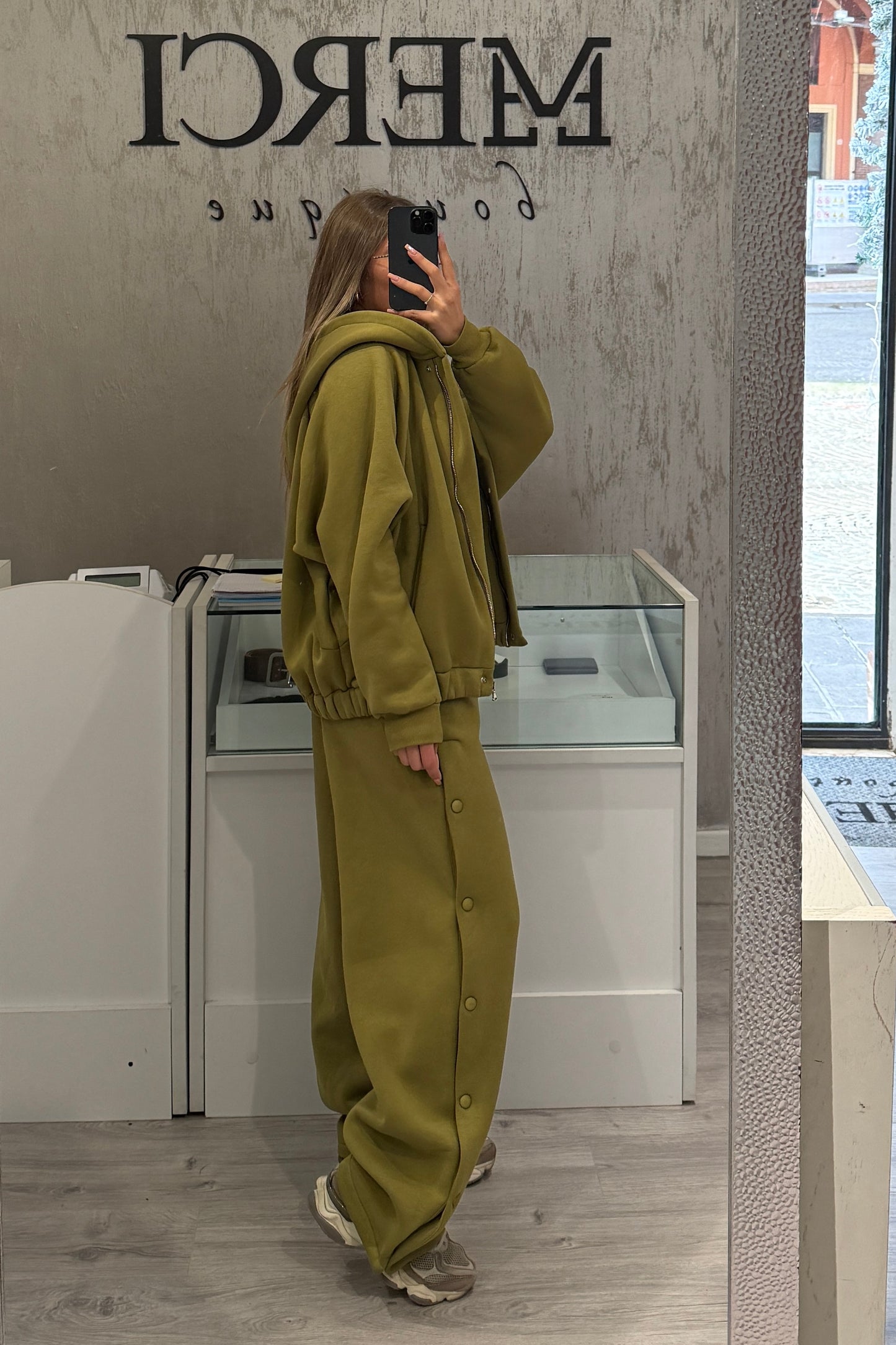 Pantalone tuta LUMINA verde oliva