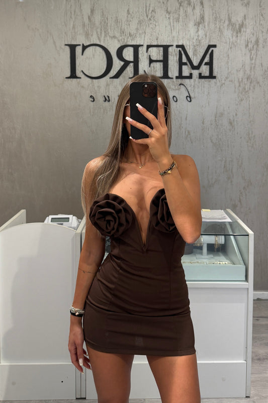Vestito Rosa marrone