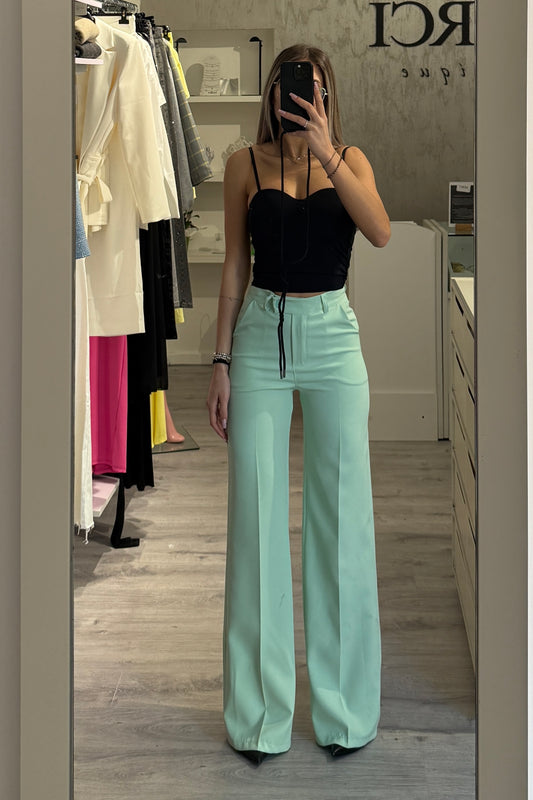 Pantalone Palazzo menta