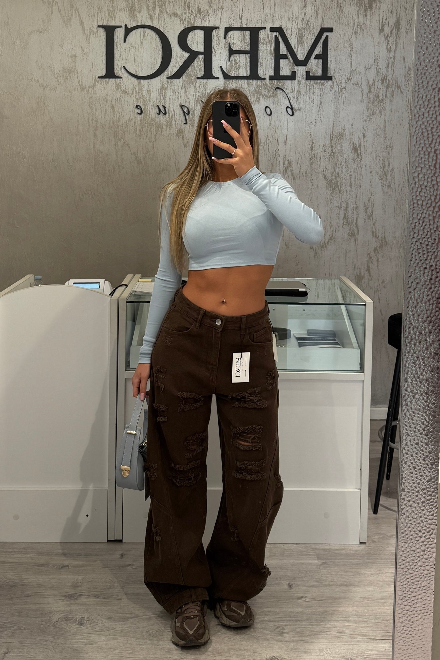 Jeans London marrone