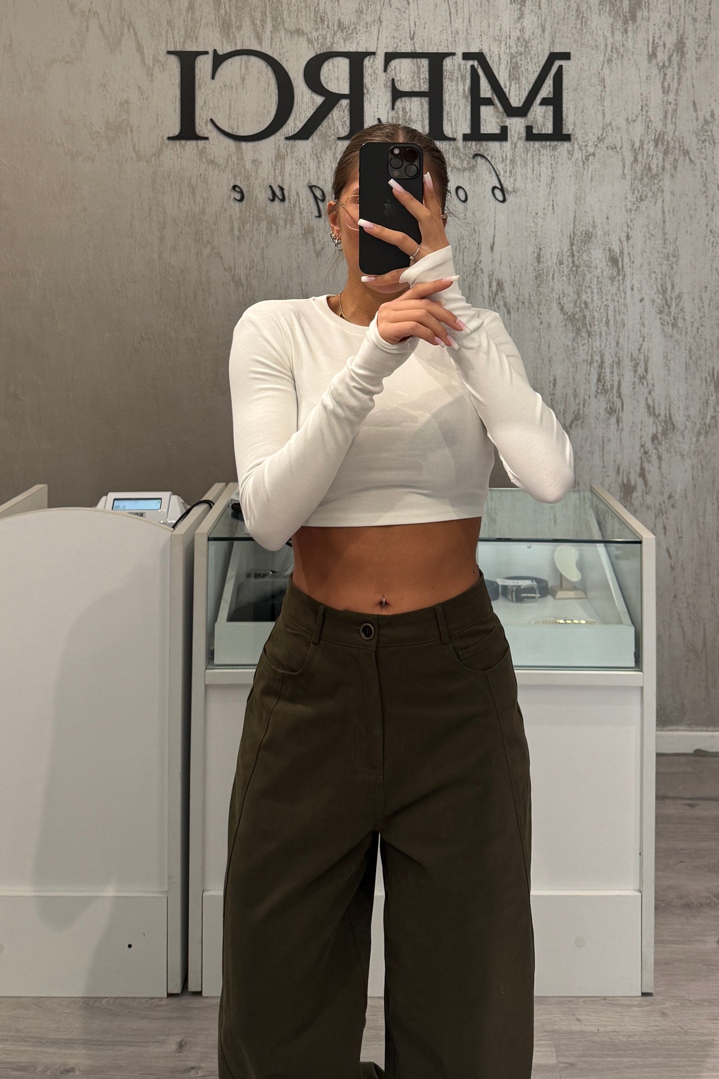 Pantalone LUMINA verde militare