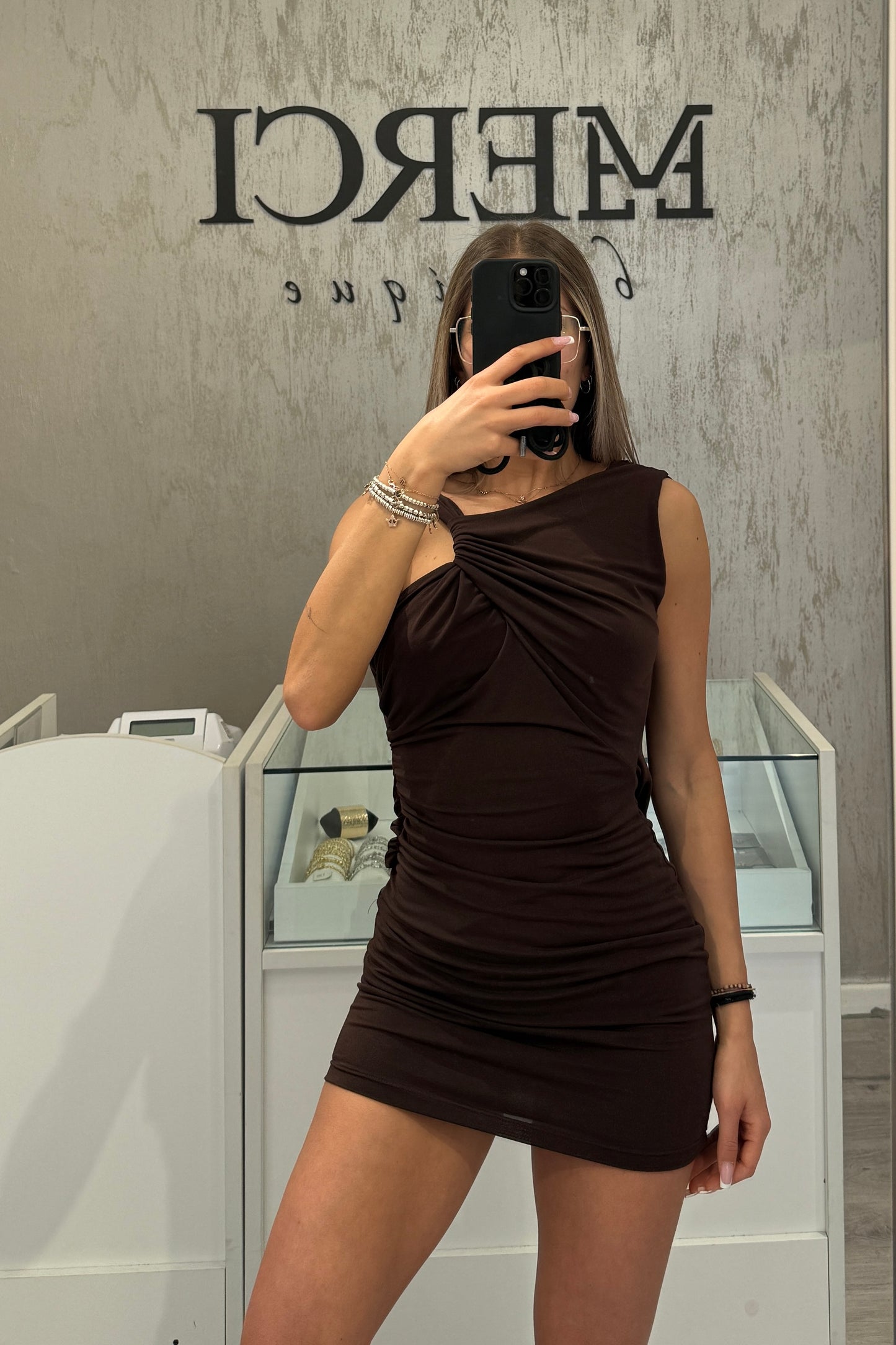 Vestito Hannah marrone