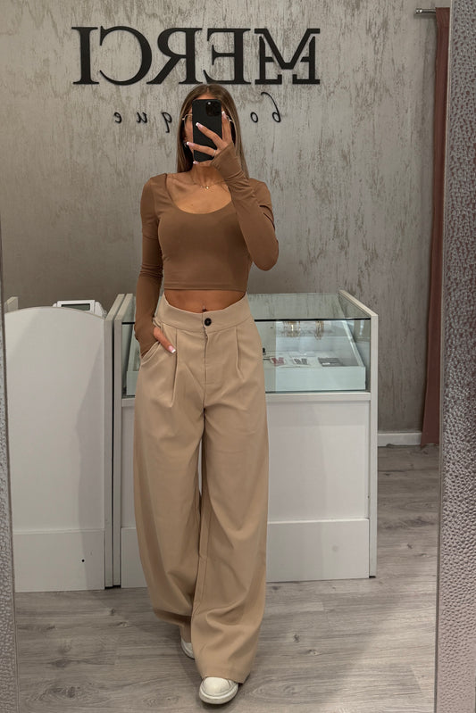 Pantalone Palazzo beige