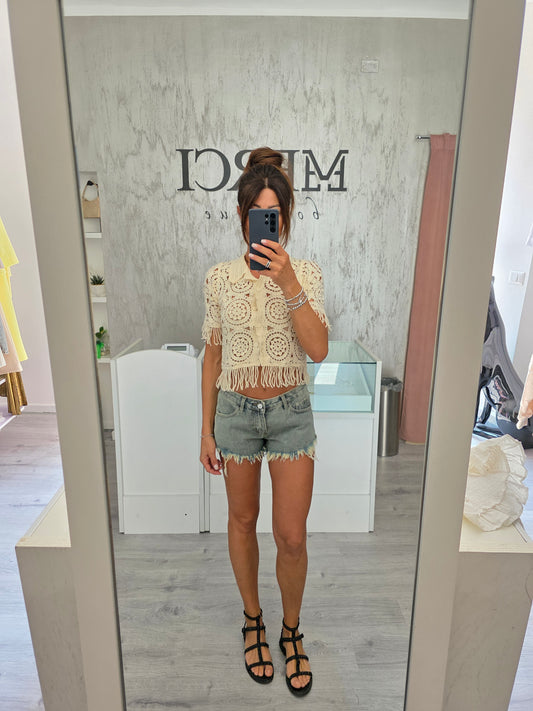 Camicia Crochet